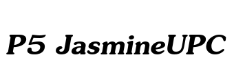 P5 JasmineUPC Font Image