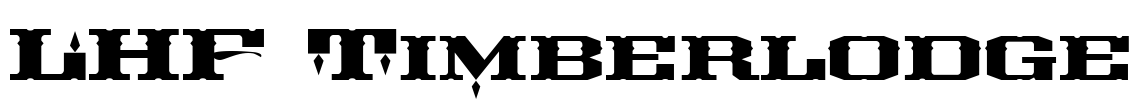LHF Timberlodge Font Image