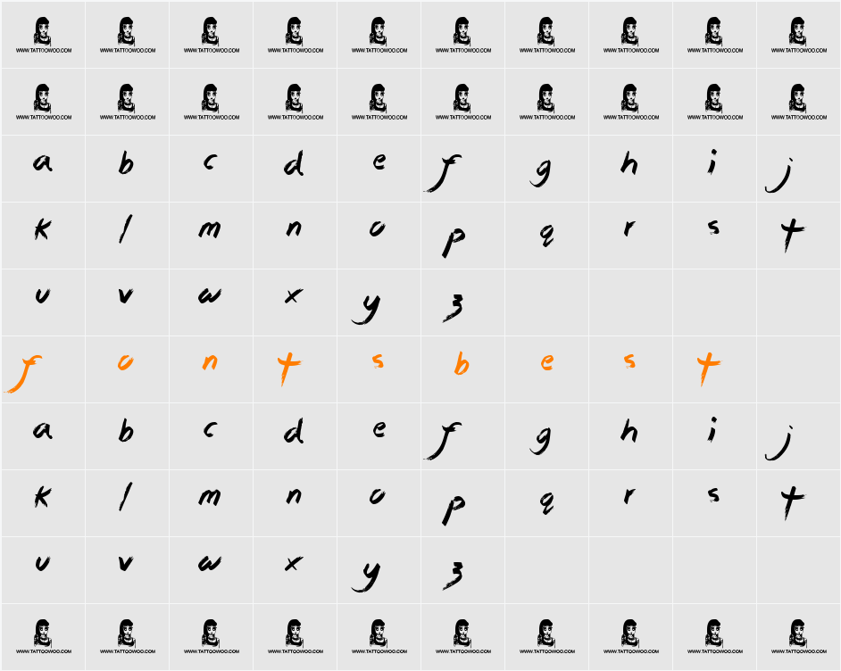 Sticky Things Character Map