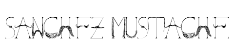 Sanchez Mustache Font Image