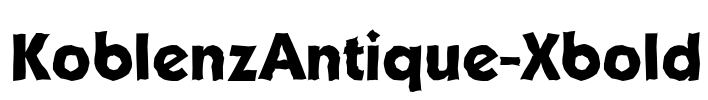KoblenzAntique-Xbold Font Image