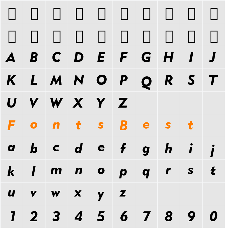 061-CAI978 Character Map