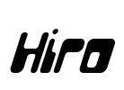 Hiro Font Image