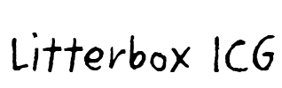 Litterbox ICG Font Image