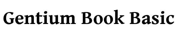 Gentium Book Basic