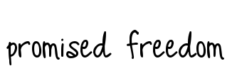 Promised Freedom Font Image
