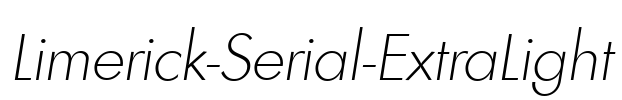 Limerick-Serial-ExtraLight