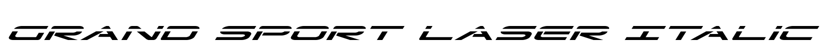 Grand Sport Laser Italic