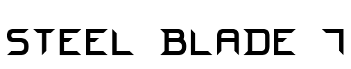 Steel Blade 7 Font Image