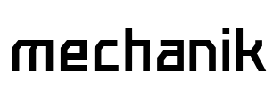 mechanik Font Image