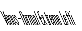 Venus-Normal Extreme Lefti Font Image