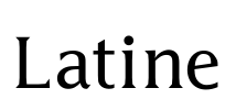 Latine Font Image
