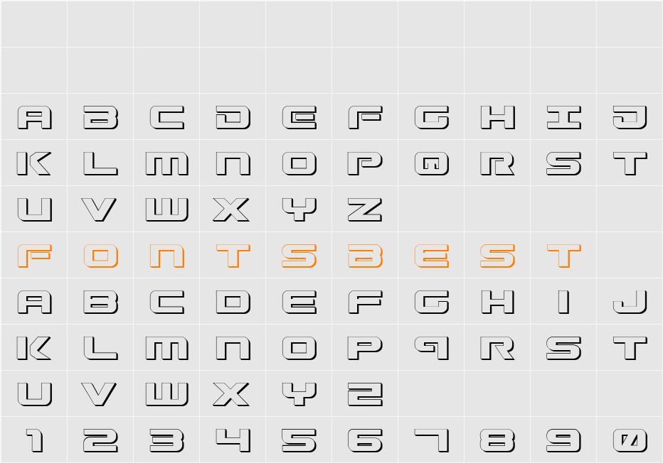 Gunship Shadow Character Map
