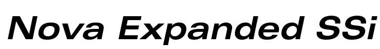 Nova Expanded SSi Font Image