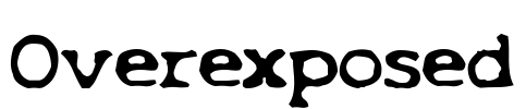 Overexposed Font Image
