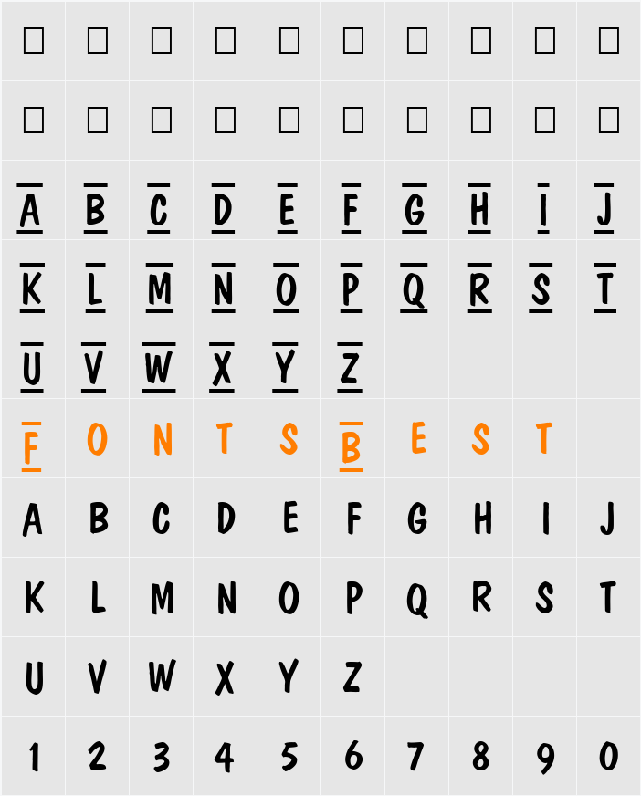 a_DomInoTitulDcFrCmb Character Map