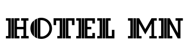Hotel MN Font Image