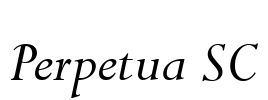 Perpetua SC Font Image