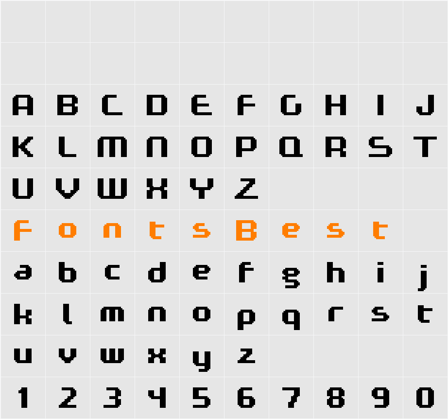 FFF Expresso Bold Character Map
