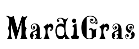 MardiGras Font Image