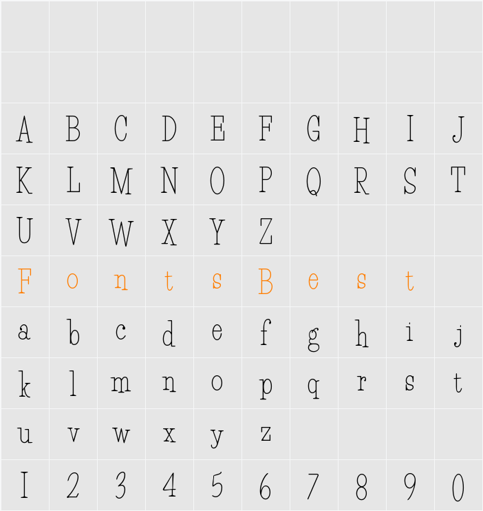 HFF Light Petals Character Map
