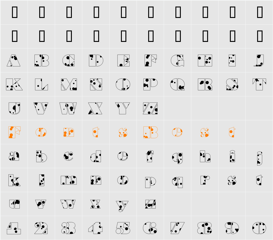 a_BraggaDr Character Map