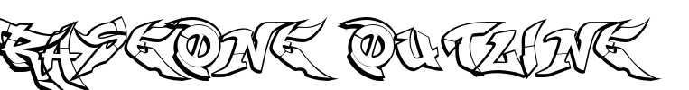 RaseOne Outline Font Image