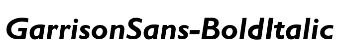 GarrisonSans-BoldItalic