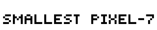 Smallest Pixel-7