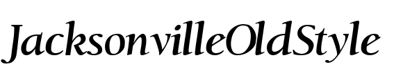 JacksonvilleOldStyle Font Image