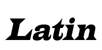 Latin Font Image