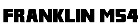 Franklin M54 Font Image