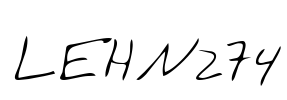 LEHN274 Font Image