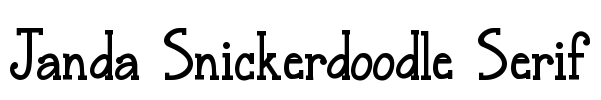 Janda Snickerdoodle Serif