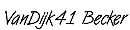 VanDijk41 Becker Font Image