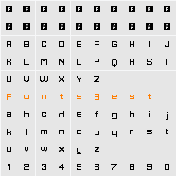 Homestile Character Map