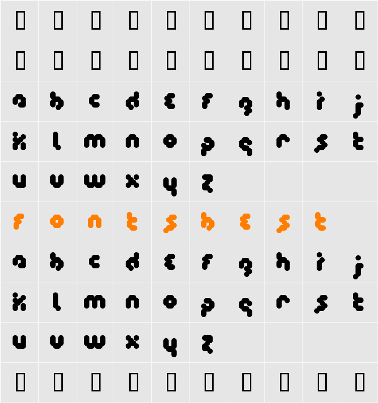 Timecode Character Map