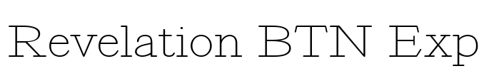 Revelation BTN Exp Font Image
