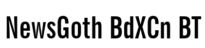 NewsGoth BdXCn BT