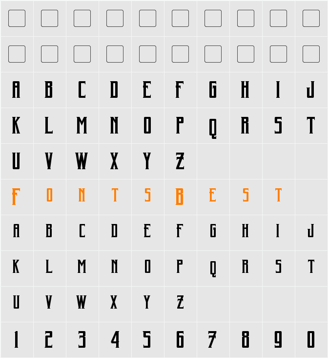Harker Character Map