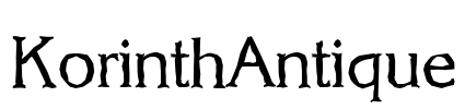 KorinthAntique Font Image