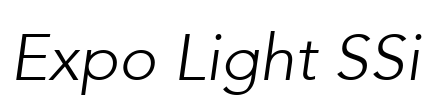 Expo Light SSi Font Image