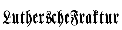 LutherscheFraktur Font Image