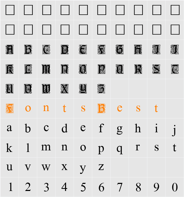 QTStoryTimeCaps Character Map