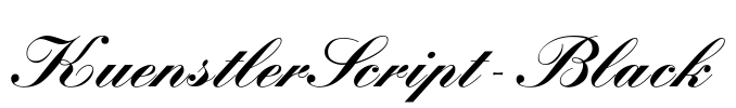 KuenstlerScript-Black Font Image