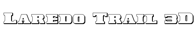 Laredo Trail 3D Font Image