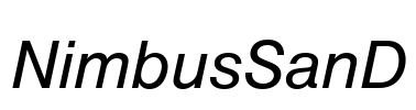 NimbusSanD Font Image