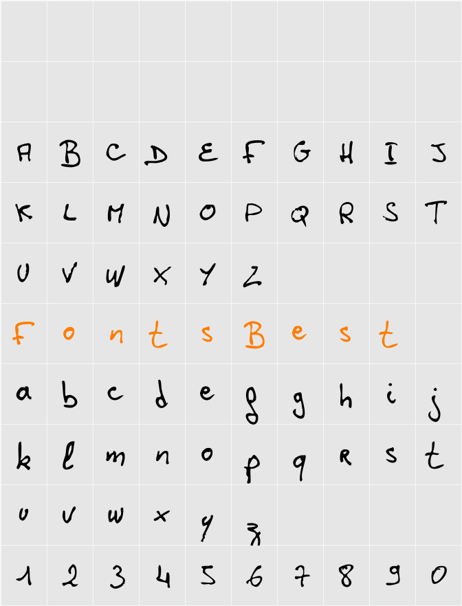 Laurent HW Character Map