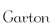 Garton Font Image