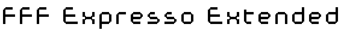 FFF Expresso Extended Font Image